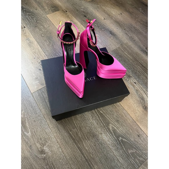 Versace Pink Platform Heels - Picture 4 of 9
